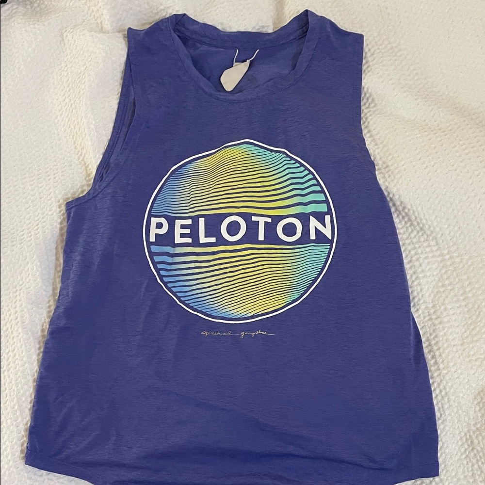 Peloton x Spiritual Gangster Purple Muscle Tee with Graphic